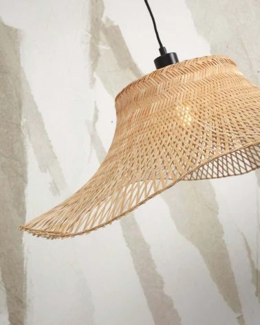 Závesná lampa Ibiza, Prírodná, Good&Mojo LAAV 1000