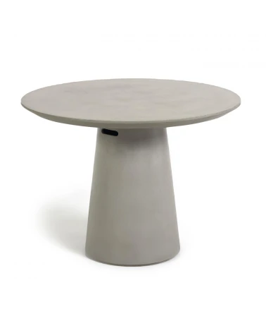 Itai outdoor round cement table, Ă 120 cm