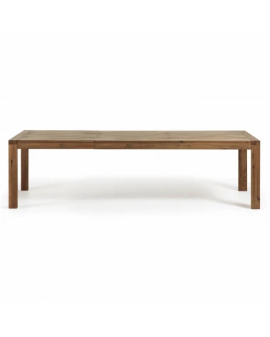 Briva extendable table with a distressed oak wood veneer finish, 200 (280) x 100 cm