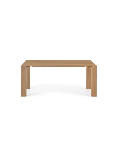 Deyanira table with oak veneer and solid oak legs 160 x 90 cm