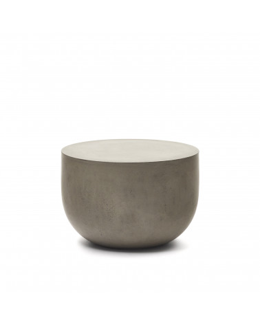 Garbet cement coffee table, Ă 60 cm
