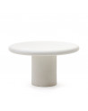 Jedálenský stôl Addaia, Biely, priemer 140 cm, KaveHome