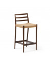 Barová stolička Analy, tmavo hnedá, 70 cm, Kave Home