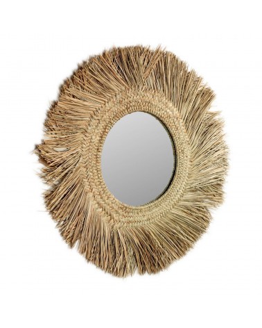 Rumer natural fibre mirror, Ø 72 cm