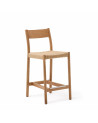 Pultová stolička Yalia, výška 65 cm, Prírodná, KaveHome