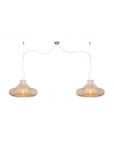 Ratanové Závesné Dvojité Svietidlo,Good & Mojo, Kalahari, 45 Cm LAAV 172