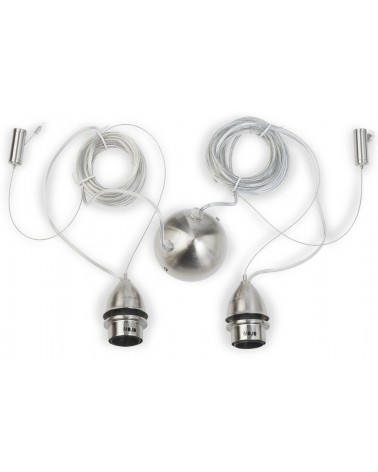 Ratanové Závesné Dvojité Svietidlo,Good & Mojo, Kalahari, 45 Cm LAAV 175