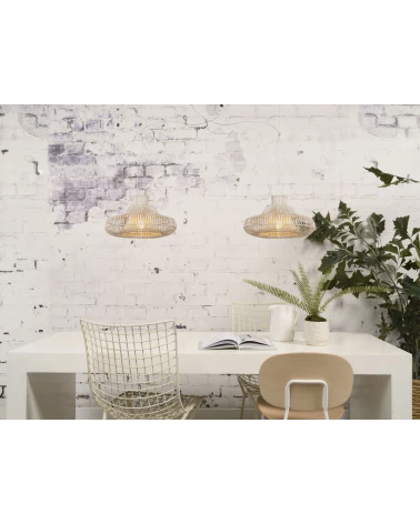 Ratanové Závesné Dvojité Svietidlo,Good & Mojo, Kalahari, 45 Cm LAAV 176