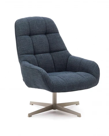 Otočné kreslo Jaspe, Modré,...