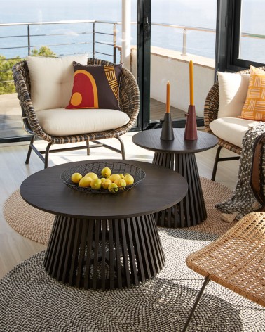 Jeanette Ø 50 cm black side table