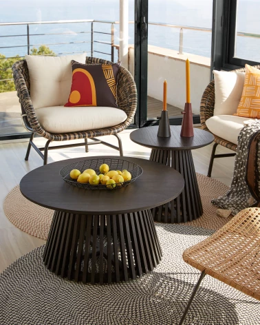 Jeanette Ø 50 cm black side table