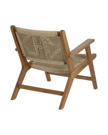 Geralda acacia wood armchair with dark finish FSC 100%