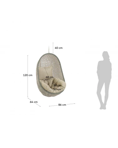 Cira multicoloured hanging chair