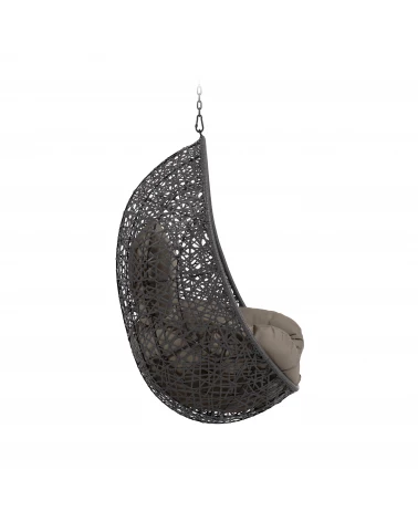 Florina hanging chair in dark grey