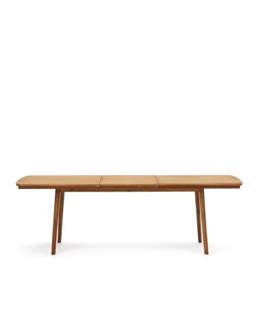 Thianna extendable outdoor table made from solid acacia wood, 180 (240) x 90 cm