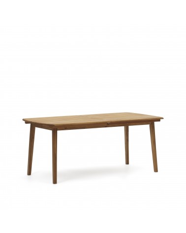 Thianna extendable outdoor table made from solid acacia wood, 180 (240) x 90 cm