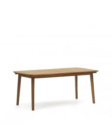 Thianna extendable outdoor table made from solid acacia wood, 180 (240) x 90 cm