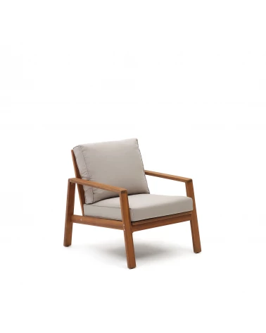 Frares set, 2 seater sofa, 2 armchairs & coffee table, made from solid acacia wood, 100% F