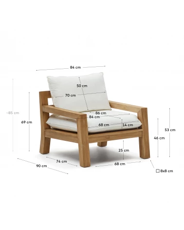 Forcanera solid teak chair
