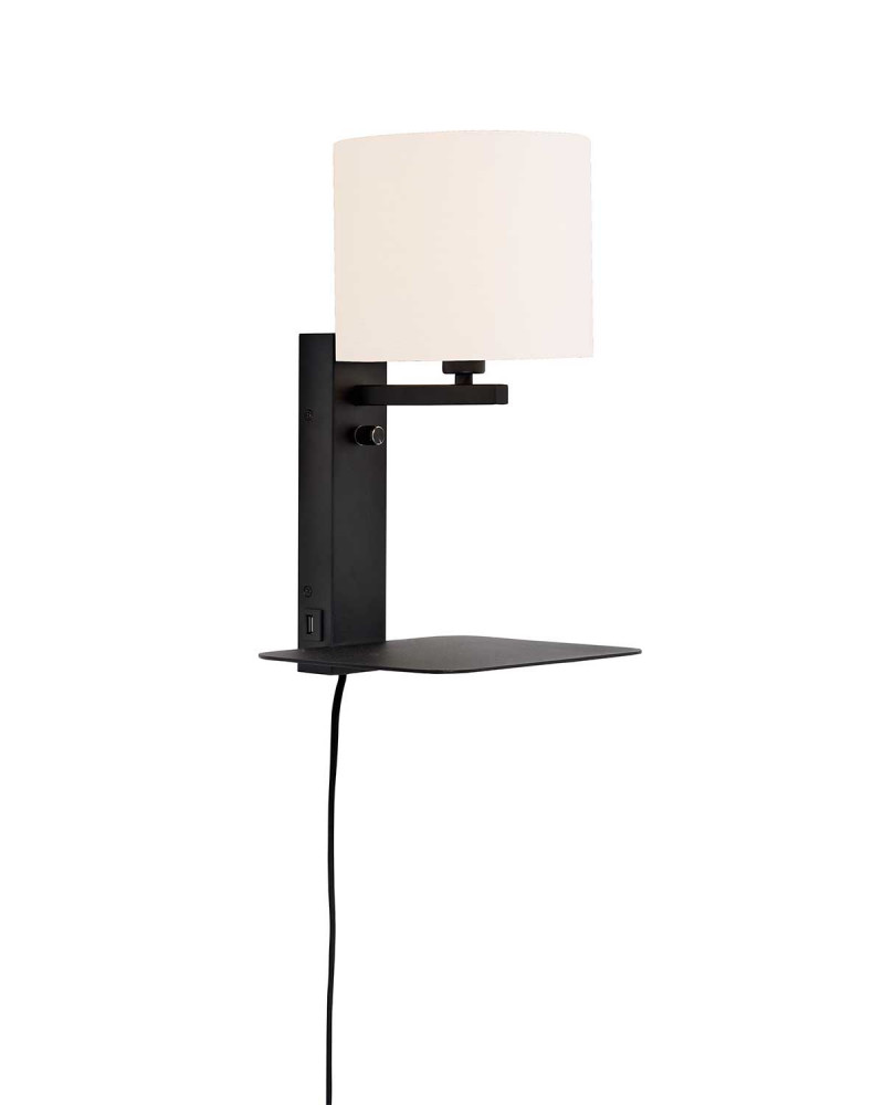 Fotografia produktu: Nástenná lampa Florence s USB, biela, it's about RoMi