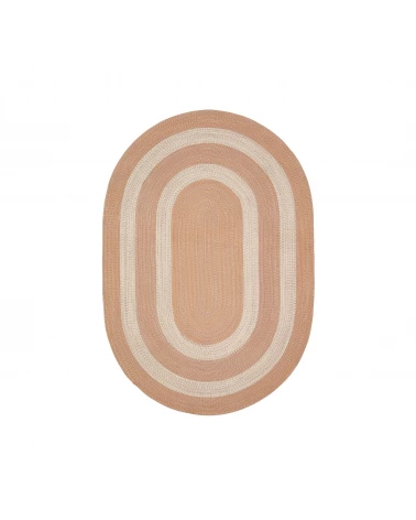 Leeith rug, 100% PET in orange, Ø 160 x 230 cm
