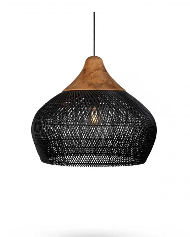 Závesná lampa Harp, čierna,...