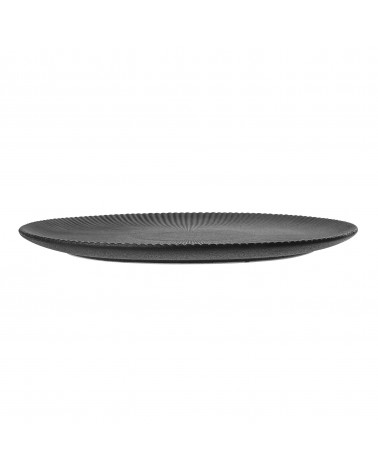 Veľký plytký tanier Neri, Čierny, 29 cm, Bloomingville LAAV 325