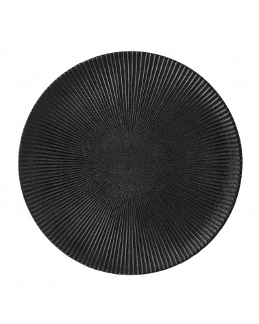 Veľký plytký tanier Neri, Čierny, 29 cm, Bloomingville LAAV 326
