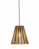 Závesná lampa Merapi, Čierna/prírodná, Good&Mojo