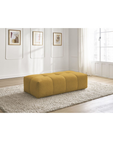 Malý taburet EVEREST žltá – melírovaná látka