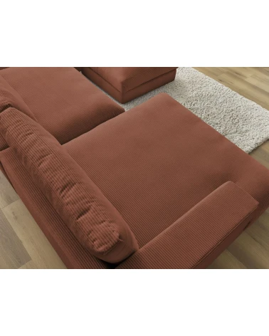 Panoramatická pohovka kompakt LEONARD oranžová – menčester
