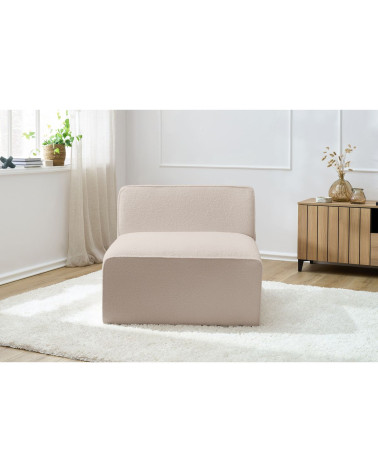 Sedací modul MEGEVE béžová – buklé