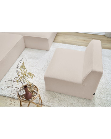 Sedací modul MEGEVE béžová – buklé