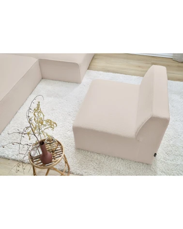 Sedací modul MEGEVE béžová – buklé