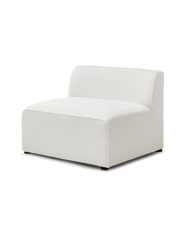 Sedací modul MEGEVE biela – buklé
