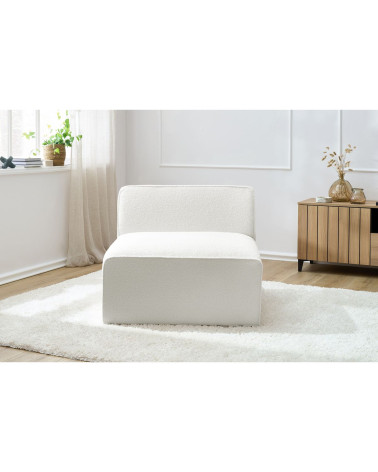 Sedací modul MEGEVE biela – buklé