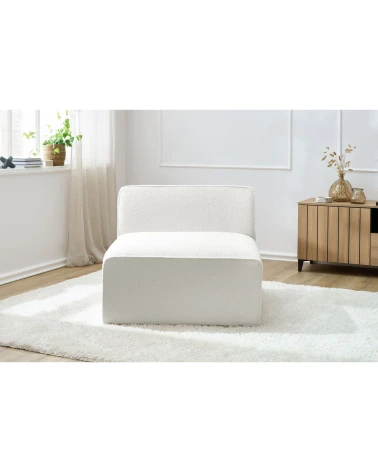 Sedací modul MEGEVE biela – buklé