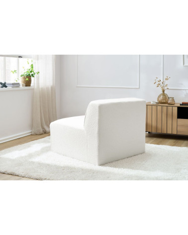 Sedací modul MEGEVE biela – buklé