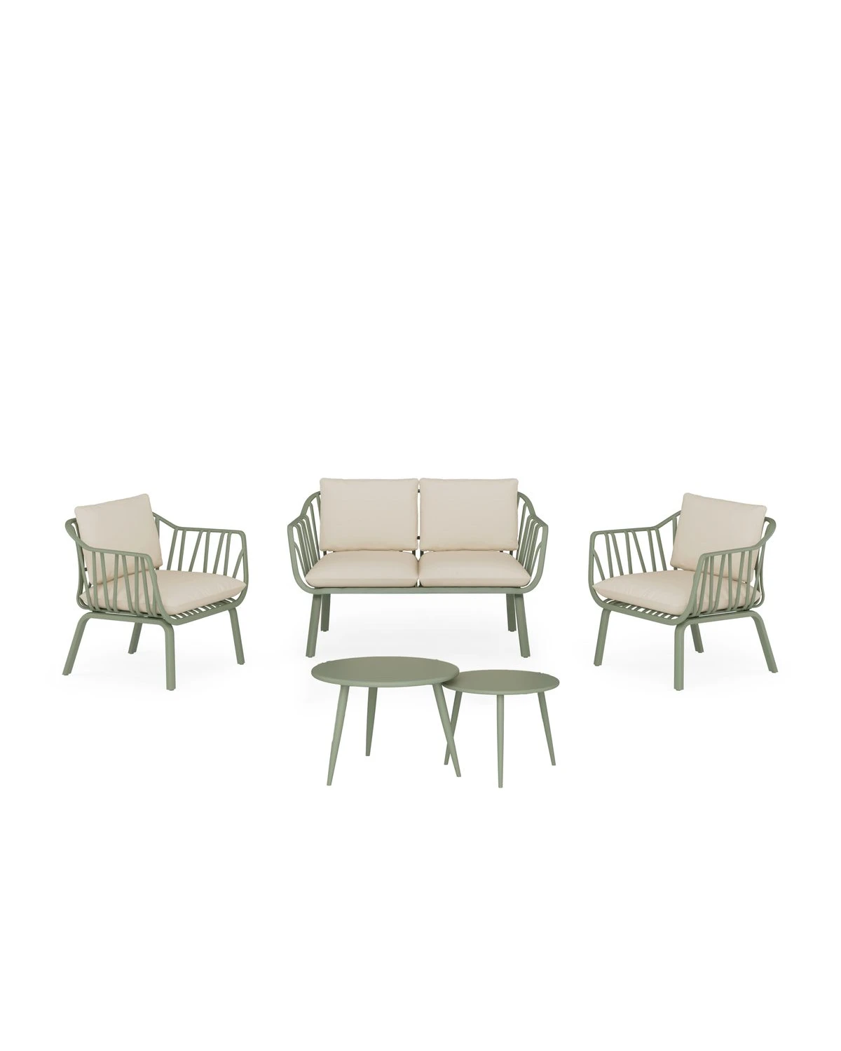 Záhradný set MIKONOS zelený – polypropylén