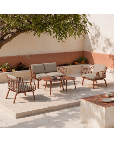 Záhradný set MIKONOS terakota – polypropylén