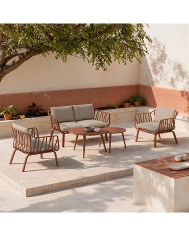 Záhradný set MIKONOS terakota – polypropylén