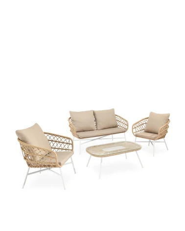 Záhradný set PERUGIA biely – somcasa