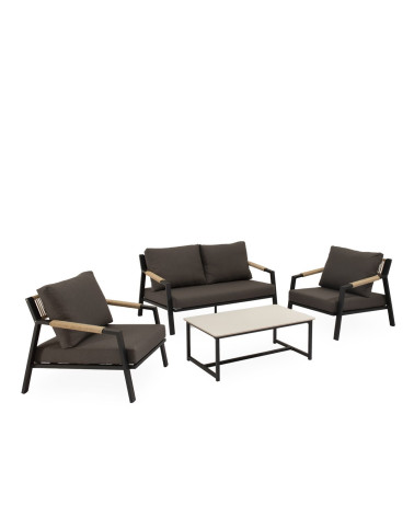 Záhradný set MUSCAT čierny – somcasa