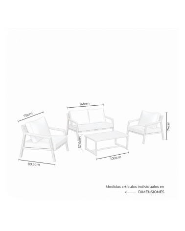 Záhradný set MUSCAT čierny – somcasa