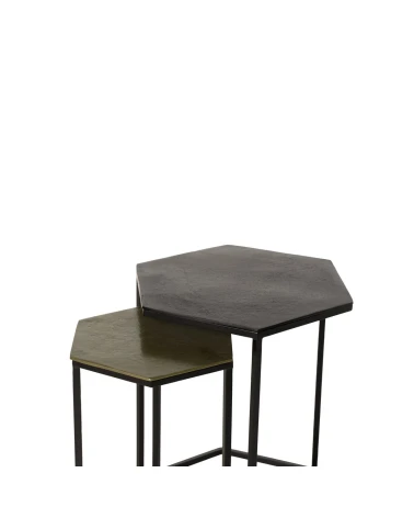 Set konferenčných stolíkov RUNSHIL strieborná – somcasa