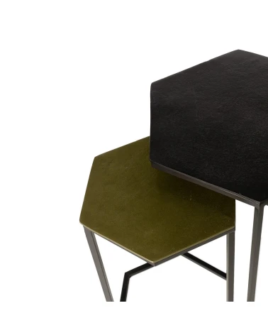 Set konferenčných stolíkov RUNSHIL strieborná – somcasa