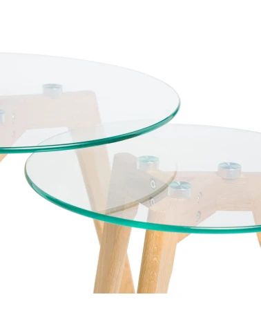 Set konferenčných stolíkov ABEL dub – somcasa