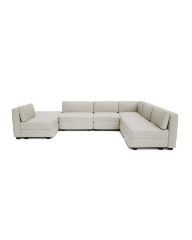 Modulárna pohovka GRACIA U-tvar 160×340×230 cm krémovobéžová