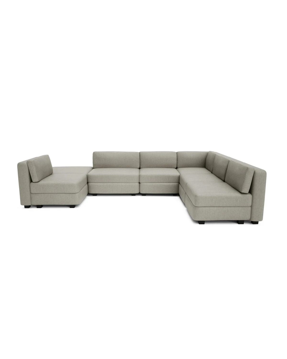 Modulárna pohovka GRACIA U-tvar 160×340×230 cm sivobéžová