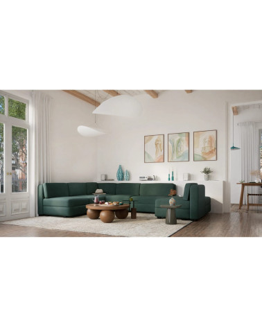 Modulárna pohovka GRACIA U-tvar 160×340×230 cm zelená